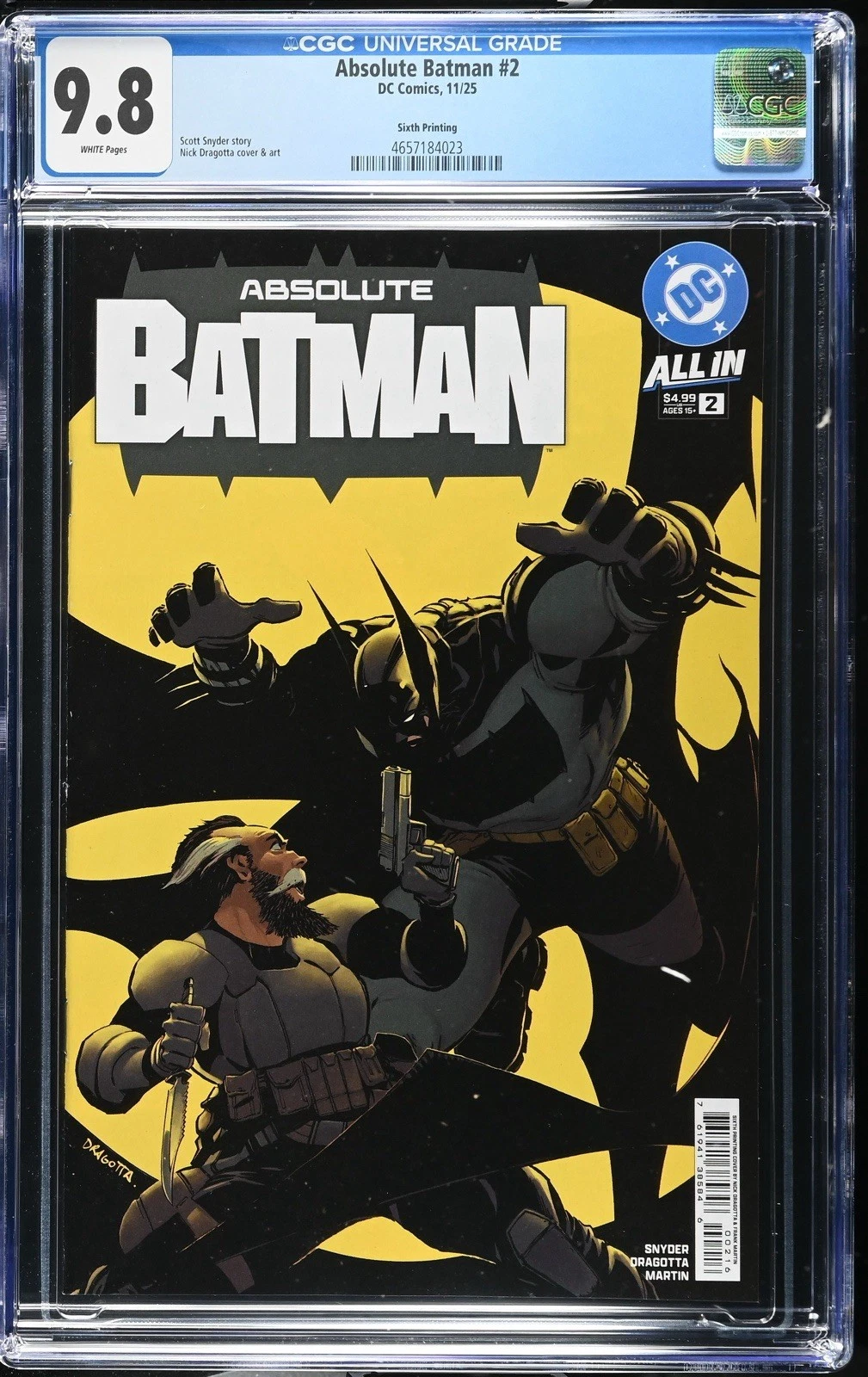 Absolute Batman #2 #2 Main Cover CGC Graded