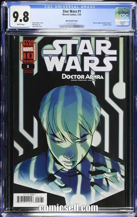 Star Wars (2025) #1 #1 Annie Wu Aphra Sneak Preview Variant CGC Graded