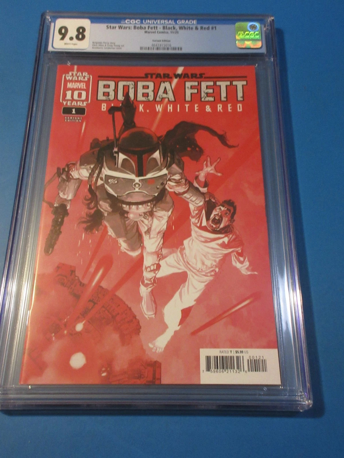 Star Wars: Boba Fett – Black, White & Red #1 #1 Josemaria Casanovas Variant CGC Graded
